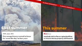 Global warming means catastrophic bushfires can strike any time [upl. by Ehsom]