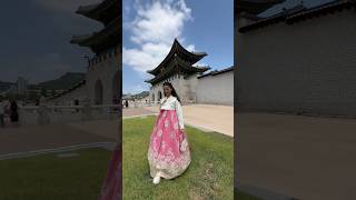 When in Korea  make sure to wear the traditional Hanbok and roam in the city😍 southkorea hanbok [upl. by Pernell167]