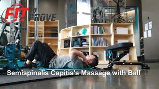 Semispinalis Capitiss massage with Ball [upl. by Odin738]