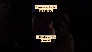 Granton to Leith Edinburgh travel gopro night visit coast scotland walkthrough [upl. by Yroc]