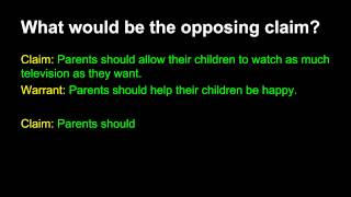 Argument Tutorial 4 Opposing Positions [upl. by Anglo]