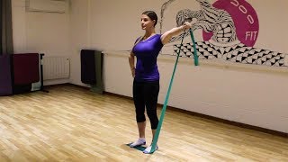 Resistance Band Workout focus on Rotator Cuff [upl. by Anicnarf]