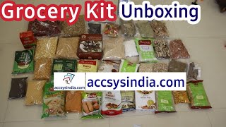 Accsysindia grocery kit unboxing tamil  accsysindia  House Wife Tamil [upl. by Bartel]