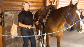 Saddling a Western Horse with Kathy Slack [upl. by Vories]