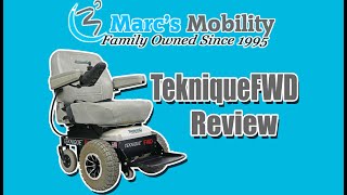 Hoveround Teknique  With Custom Off Road Tires  Review  4913 [upl. by Ellekcim]