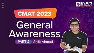 CMAT 2023  General Awareness for CMAT Exam  Part 2  CMAT GK 2023  BYJUS Exam Prep [upl. by Anna-Maria]