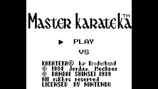 GB Master karateka gameplay [upl. by Erle43]