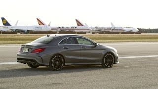 2014 MercedesBenz CLA45 AMG  STANDING MILE [upl. by Adlesirg868]