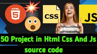 Top 50 Project Html Css amp JavaScript  Full Project Course Html Js  Harry Code  Programming Code [upl. by Corby928]