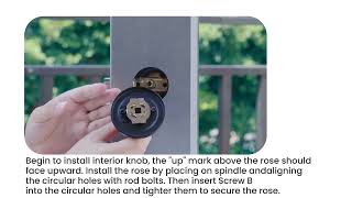 K10 Smart Door Knob Installation Guide [upl. by Damicke]