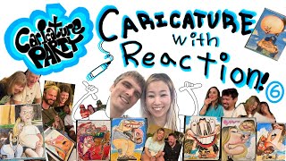 Caricature Partys caricatures with reactions ep6 [upl. by Ahsienauq]