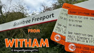 Witham to Braintree Freeport Branch Line Journey train railway trains branchline [upl. by Verile]