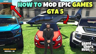 How To Install Mod In GTA 5 Epic Game Version 2024  Installing Menyoo Trainer Mod in GTA 5 [upl. by Anitsirc]