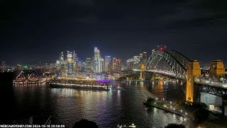 King amp Queen motorcade across Sydney Harbour Bridge and Cunards Queen Elizabeth leaving 181024 [upl. by Carisa]