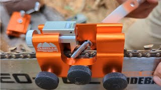 Best Chainsaw Sharpener Test Timberline vs Knockoff [upl. by Sorazal]