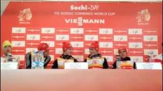 Press Conference Sochi Team Event [upl. by Maximilianus281]