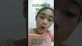 Weird cucumber ramen wierdfood [upl. by Mckenna]