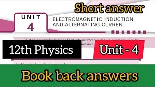 12th physics chapter 4 book back answers  12th physics  unit 4  Short answers [upl. by Dearden]