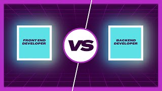 Frontend vs Backend  Full stack developer [upl. by Philps]