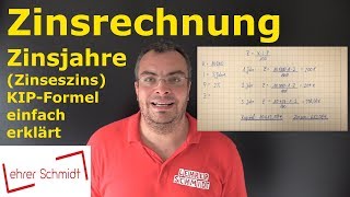 Zinsrechnung  Zinseszins berechnen Berechnung Jahr für Jahr  Mathematik  einfach erklärt [upl. by Jecon]