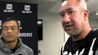 GLORY 28 PARIS Sittichai postfight interview [upl. by Iclek607]