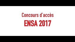 Correction concours ENSA 2017 [upl. by Lissner]