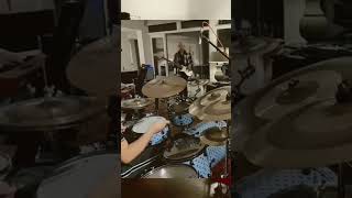 Drumming a funky fusion groove in a live session [upl. by Latty433]