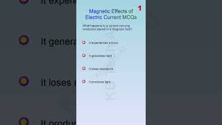 TOP 50 MCQ Magnetic Effects of Electric Current Part 64 [upl. by Aniratak]