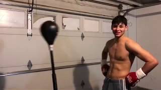 Ryan Garcia demonstrates how to use the cobra bag 🔥 [upl. by Koo591]