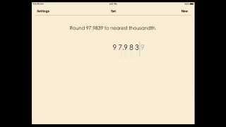 Rounding decimals to the nearest thousandth [upl. by Eiliah193]