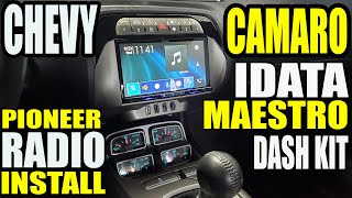 2010  2015 CHEVY CAMARO IDATALINK MAESTRO DASH KIT  HARNESS  PIONEER RADIO INSTALL WITH BOSTON [upl. by Riti222]