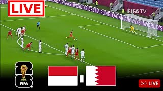 Indonesia vs Bahrain Siaran Langsung  2024 kualifikasi Piala Dunia 2026  Gameplay pes21 [upl. by Brigg]