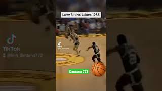 LARRY BIRD vs THE LA LAKERS 1983  shorts NBA Larrybird [upl. by Ymaj]