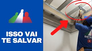 ILHA DE DRYWALL  COMO FAZER A ESTRUTURA NA LAJE [upl. by Aniz]