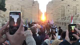 Solstice Sunrise at Karnak Temple  Look at Egypt Tours Spiritual Tour [upl. by Hoes45]