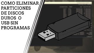 Como eliminar Particiones de Discos Duros o USB sin programas [upl. by Ynohtnanhoj]