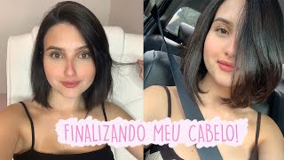 Como eu finalizo meu cabelo Fernanda Coelho [upl. by Bekha426]