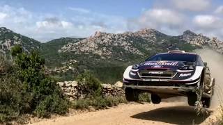 Teemu Suninen FLAT OUT  Test MSport Rally Italia Sardinia 2018 [upl. by Daitzman]