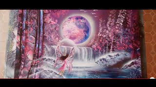 Fairy spray paint art tutorial [upl. by Atronna752]