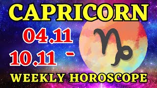 Capricorn ♑ 🤩 𝐌𝐚𝐧𝐢𝐟𝐞𝐬𝐭𝐢𝐧𝐠 𝐘𝐨𝐮𝐫 𝐃𝐫𝐞𝐚𝐦𝐬 🎊 4  10 November 2024 Weekly Horoscope [upl. by Kanya]