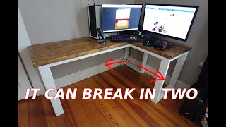 How to Build a Computer Desk [upl. by Ahsuoj102]