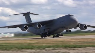 Lockheed C5M Super Galaxy  Takeoff [upl. by Ettelimay]