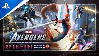 Marvels Avengers  SpiderMan With Great Power Cinematic Trailer  PS5 PS4 [upl. by Baylor174]