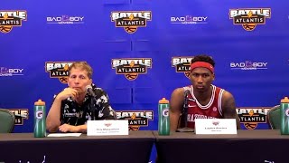 Arkansas Eric Musselman and Layden Blocker talk about loss to UNC [upl. by Aliel]