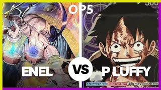 Enel VS Luffy Purple one piece TCG OP5 Meta  Gameplay Who will win this time [upl. by Kuhlman102]