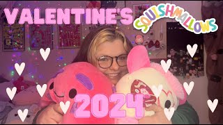 I BOUGHT HOW MANY  MY VALENTINES DAY SQUISHMALLOWS OF 2024 HAUL [upl. by Yolanthe866]