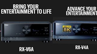 Yamaha RXV6A amp RXV4A AV Receivers Debuts with support for 8K amp HDMI 21 For home cinema [upl. by Eniac]