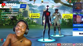 IShowSpeed 1v1s His Clone In Fortnite 😭VERY FUNNY [upl. by Nwahsed]