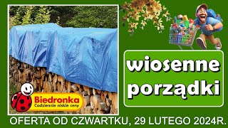 BIEDRONKA  Nowa Oferta od Czwartku 29022024  Porządki w Ogrodzie [upl. by Nyhagen689]