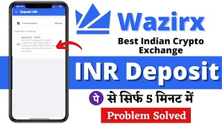 Wazirx Me Deposit Kaise Kare  How To Deposit Money In Wazirx  Wazirx P2p Deposit [upl. by Siouxie327]